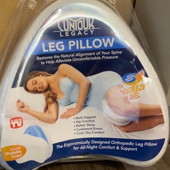 Contour Legacy Memory Foam Leg & Knee Side Sleeper Pillow for Comfort & Relief - Picture 1 of 6